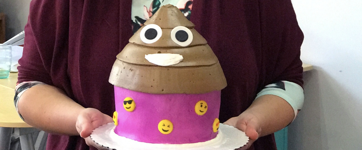 Poop Emoji Cupcakes with Nutella Filling | Crazy Adventures in Parenting